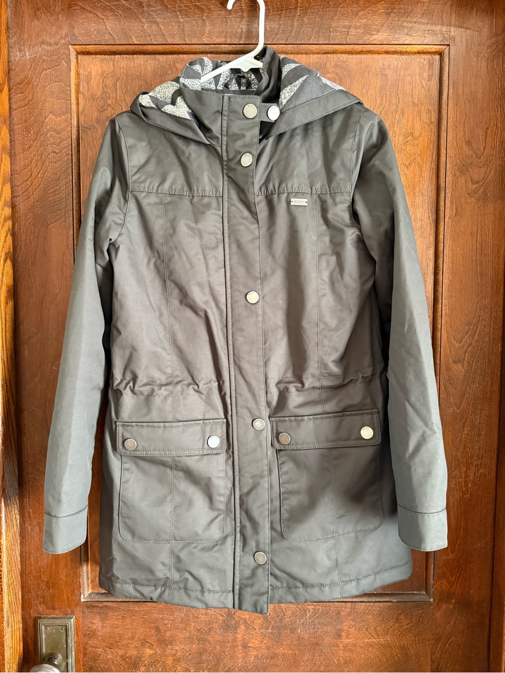 Roxy Jacket Coat in Charcoal